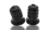 OxBalls Ribnibs Curved Springy Ribbed Nipple Suckers Night Edition Nipple and Clit Clamps